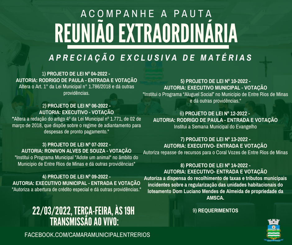 reuniao extraordinaria