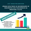 Câmara eleva índice de recomposição de funcionários municipais a 9,22%