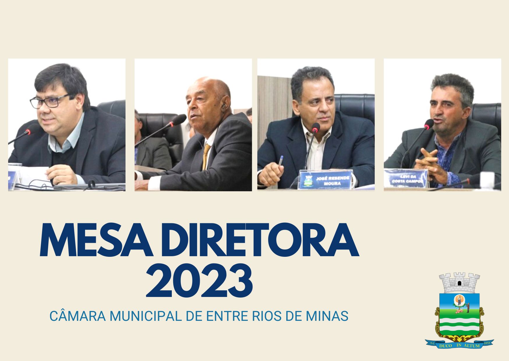 Eleitos os novos membros da Mesa Diretora para o ano de 2023