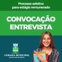 Processo seletivo - Contratação de estagiários - Convocação para entrevista