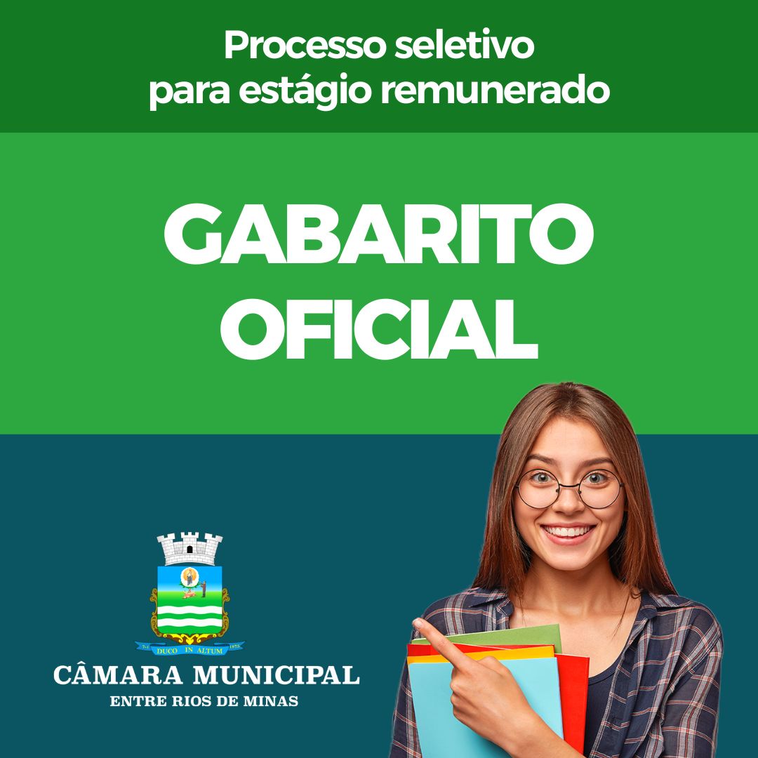 Processo seletivo - Contratação de estagiários - Divulgação do gabarito oficial 